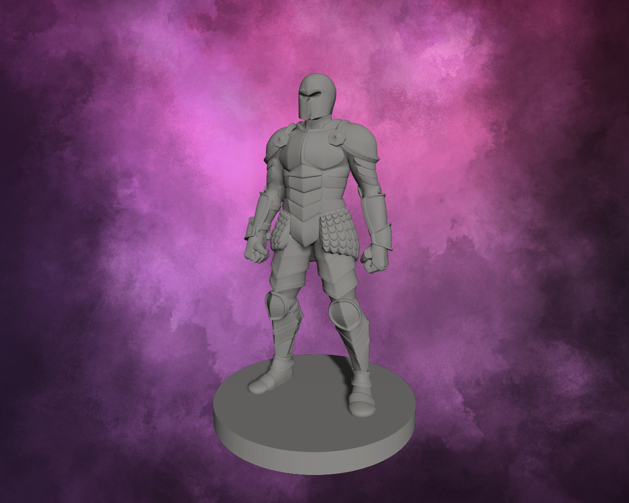 3D Printed Miniature - Animated Armour Style 1