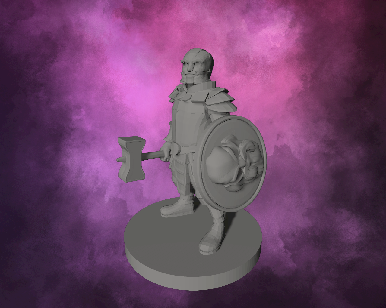 3D Printed Miniature - Animated Dwarf Armour