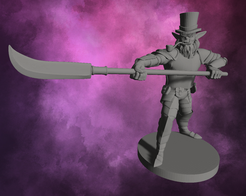 3D Printed Miniature - Bugbear Classy Fighter with Glaive