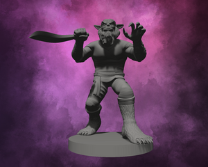 3D Printed Miniature - Bugbear Male Monk