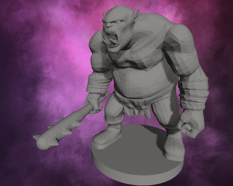 3D Printed Miniature - Churly the Orc Stooge