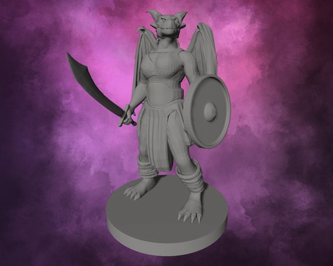 3D Printed Miniature - Dragonborn Female Druid