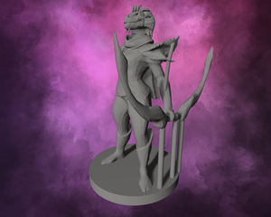 3D Printed Miniature - Dragonborn Scout