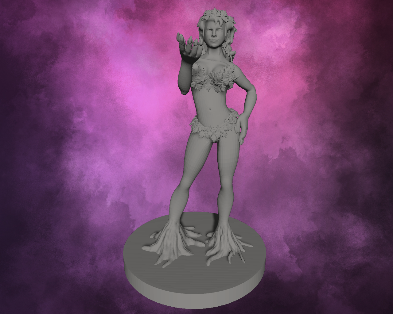 3D Printed Miniature - Dryad Style 1