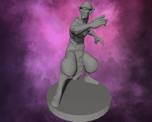 3D Printed Miniature - Elf Monk