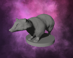 3D Printed Miniature - Giant Badger