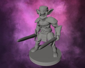 3D Printed Miniature - Goblin Barbarian