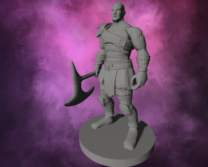 3D Printed Miniature - Goliath Barbarian