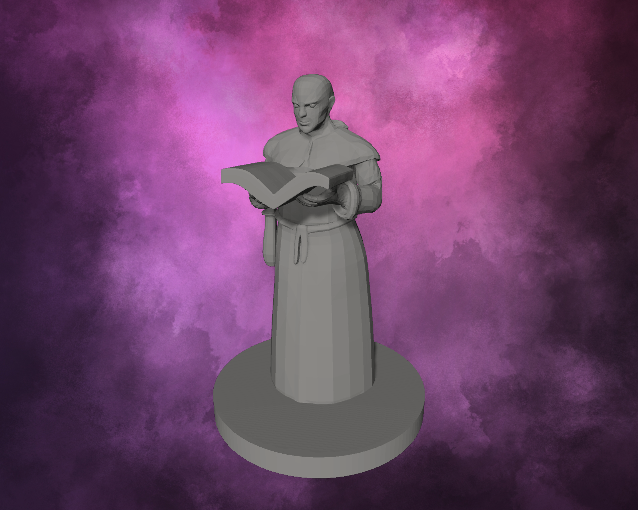 3D Printed Miniature - Human Acolyte