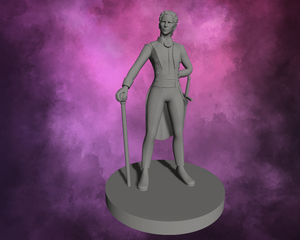 3D Printed Miniature - Human Female Butler Monk