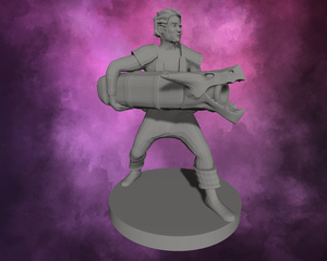 3D Printed Miniature - Human Male Cannon Artificer