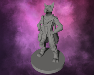 3D Printed Miniature - Kitsune Mage