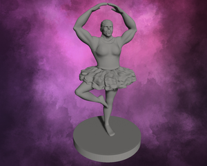 3D Printed Miniature - Orc Female Ballerina
