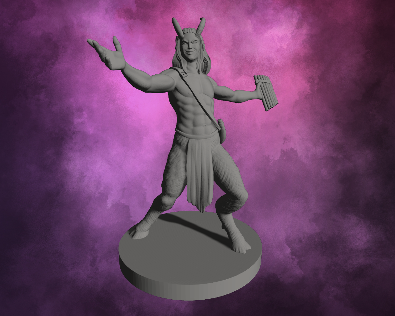 3D Printed Miniature - Satyr Style 2