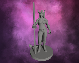 3D Printed Miniature - Tiefling Female Monk