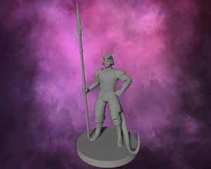 3D Printed Miniature - Tiefling Guard